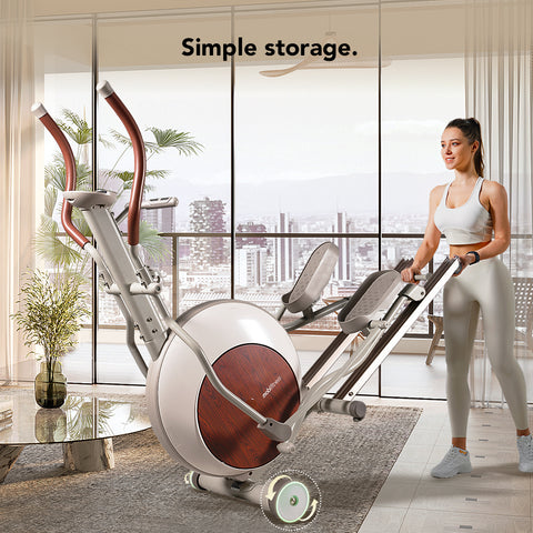 easy movement -Elliptical Machine Smart Cardio Elliptical Trainers for Home - retro style - mobifitness