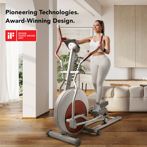 award-winning Elliptical Machine Smart Cardio Elliptical Trainers for Home Retro Style - mobifitness