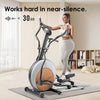 quiet operation - mobifitness Elliptical Machine Smart Cardio Elliptical Trainers for Home