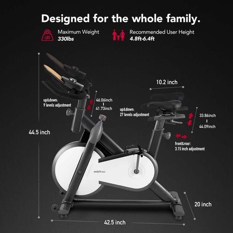 TURBO MAGNETIC EXERCISE BIKE FOR HOME - mobifitness